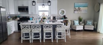 Enchanting Mystic Island Beach Home on picturesque lagoon near Jersey Shore. 
