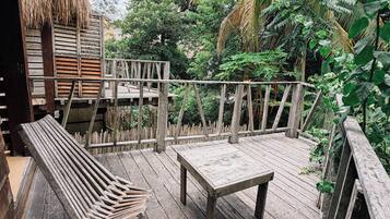 Bungalow, vistas al jardín | Terraza o patio
