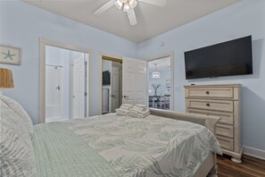 2 slaapkamers, een strijkplank/strijkijzer, wifi, beddengoed