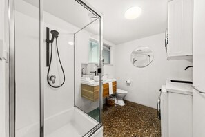 Hair dryer, towels