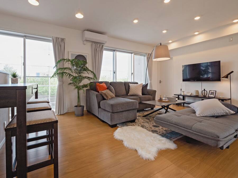 Maison Deluxe | Coin séjour | Télévision à écran plat