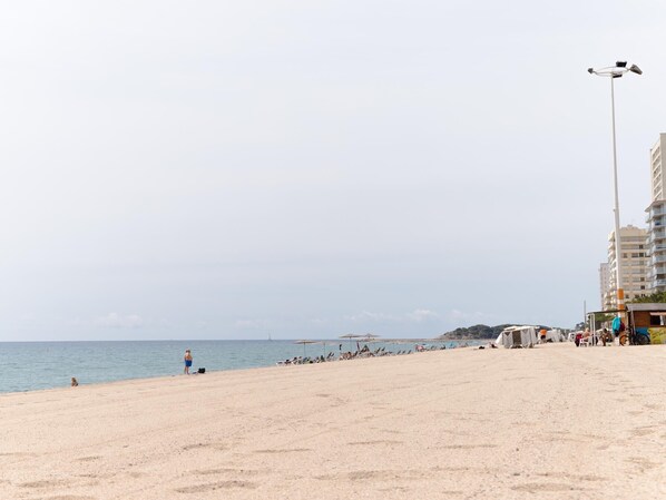 On the beach