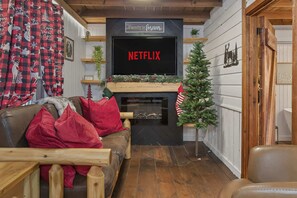 电视、壁炉、办公室