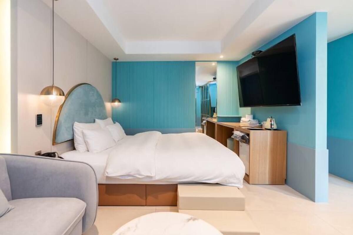 Premium bedding, memory-foam beds, individually decorated