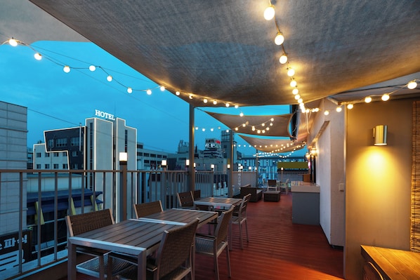 Luxury Room, 2 Double Beds, Park View | Terrace/patio