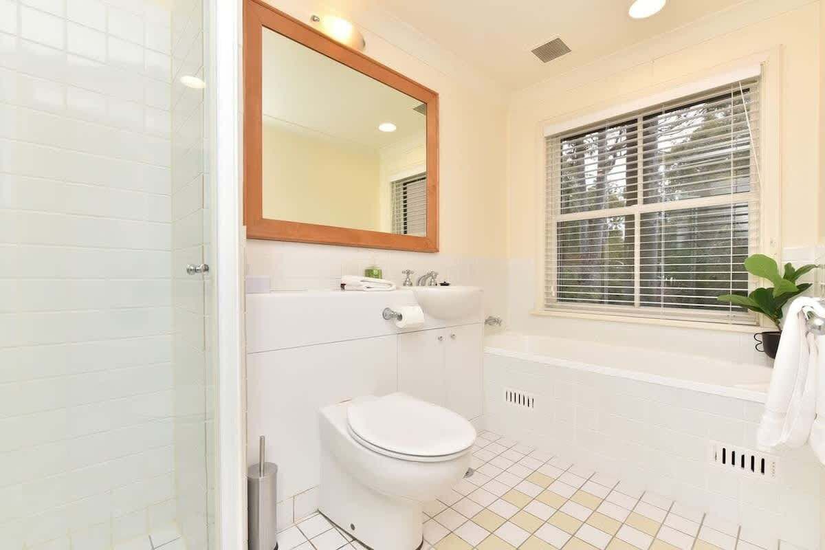 Bathtub, hair dryer