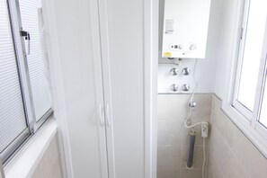Shower, hair dryer