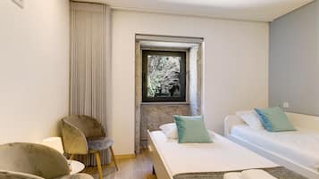 2 makuuhuonetta, silitysrauta/-lauta, ilmainen Wi-Fi, vuodevaatteet