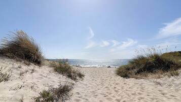 Vlak bij het strand