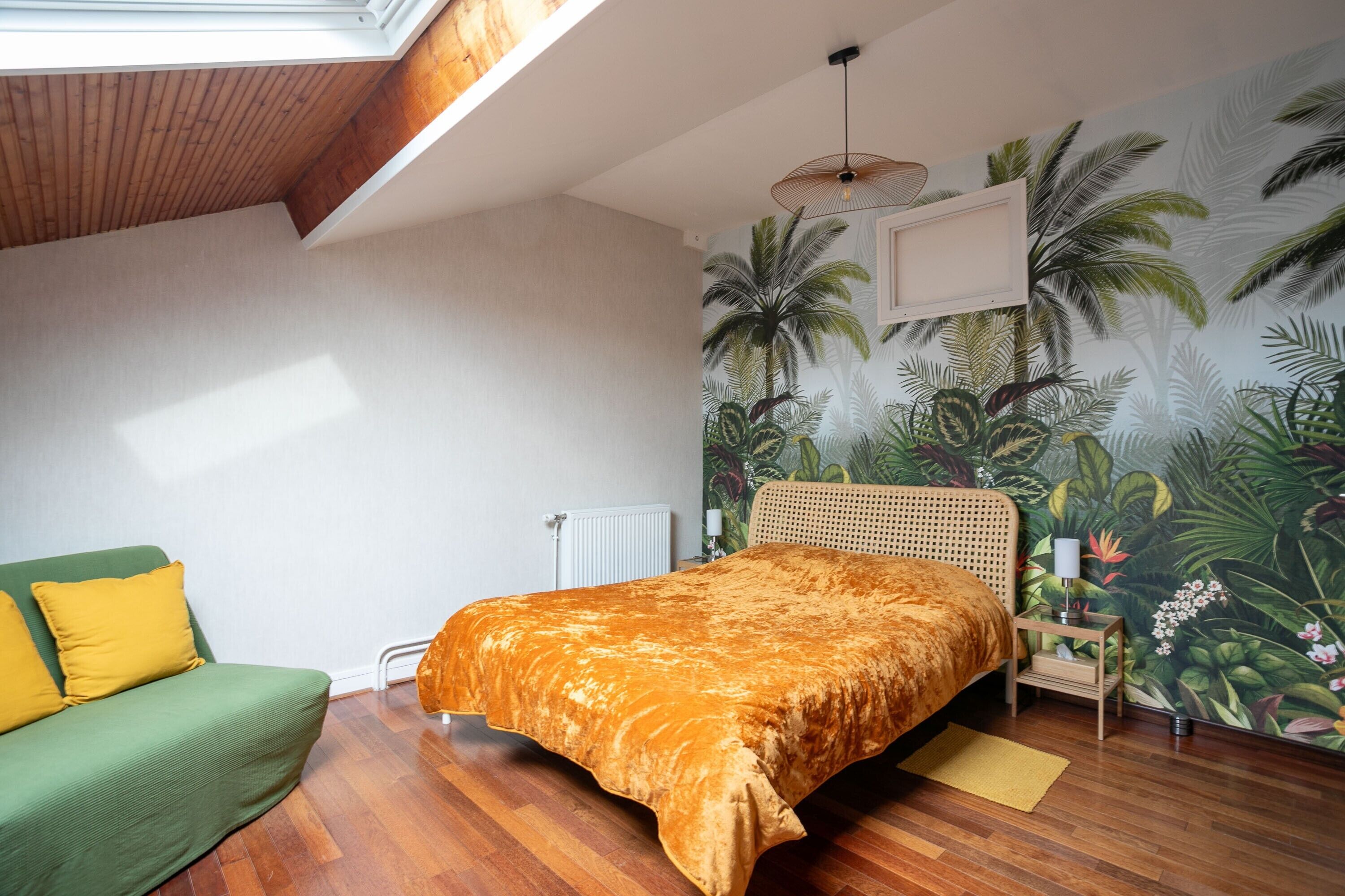 2 chambres, fer et planche à repasser, Wi-Fi gratuit, draps fournis