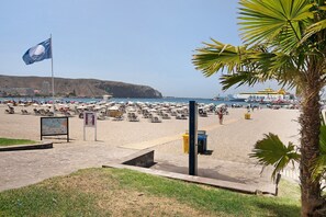 En la playa 