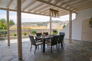 Outdoor dining - Traditional Villa Relax (milos)