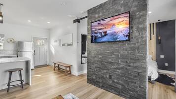 1 bedroom, iron/ironing board, travel crib, free WiFi