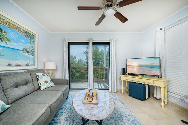 Condo, 2 Bedrooms | Living area | DVD player - Romar Village 222 2 Bedroom Condo (Orange Beach)