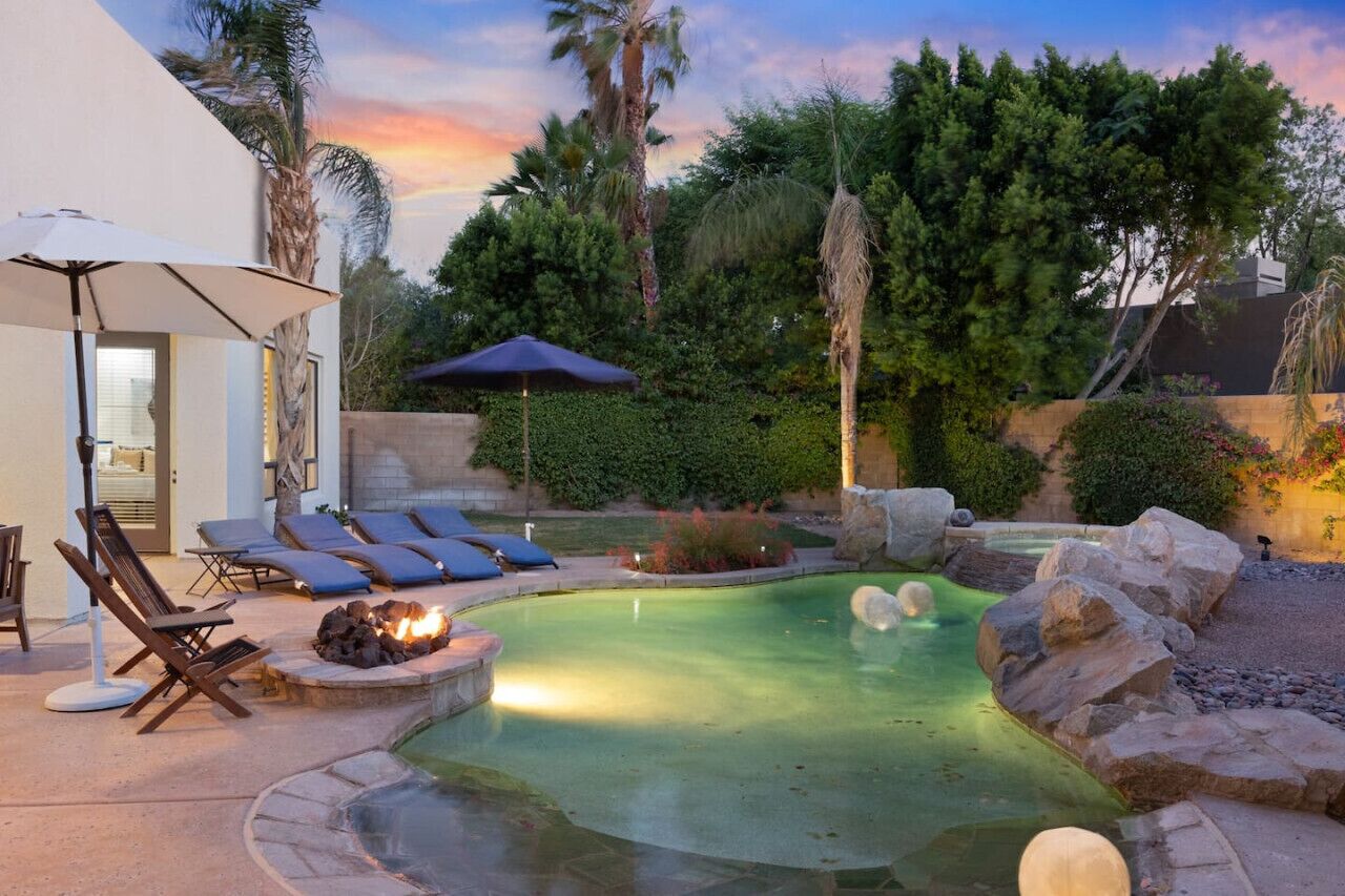 Et oppvarmet basseng