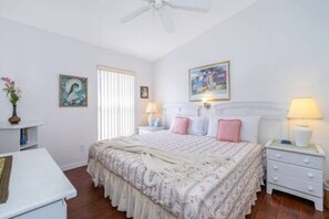 4 bedrooms, iron/ironing board, travel cot, WiFi