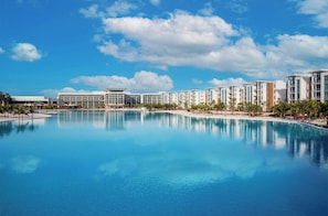 Piscine extérieure, piscine chauffée
