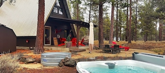 A-Frame Cabin on 4.5 Acres - HOT TUB, Dog Friendly!