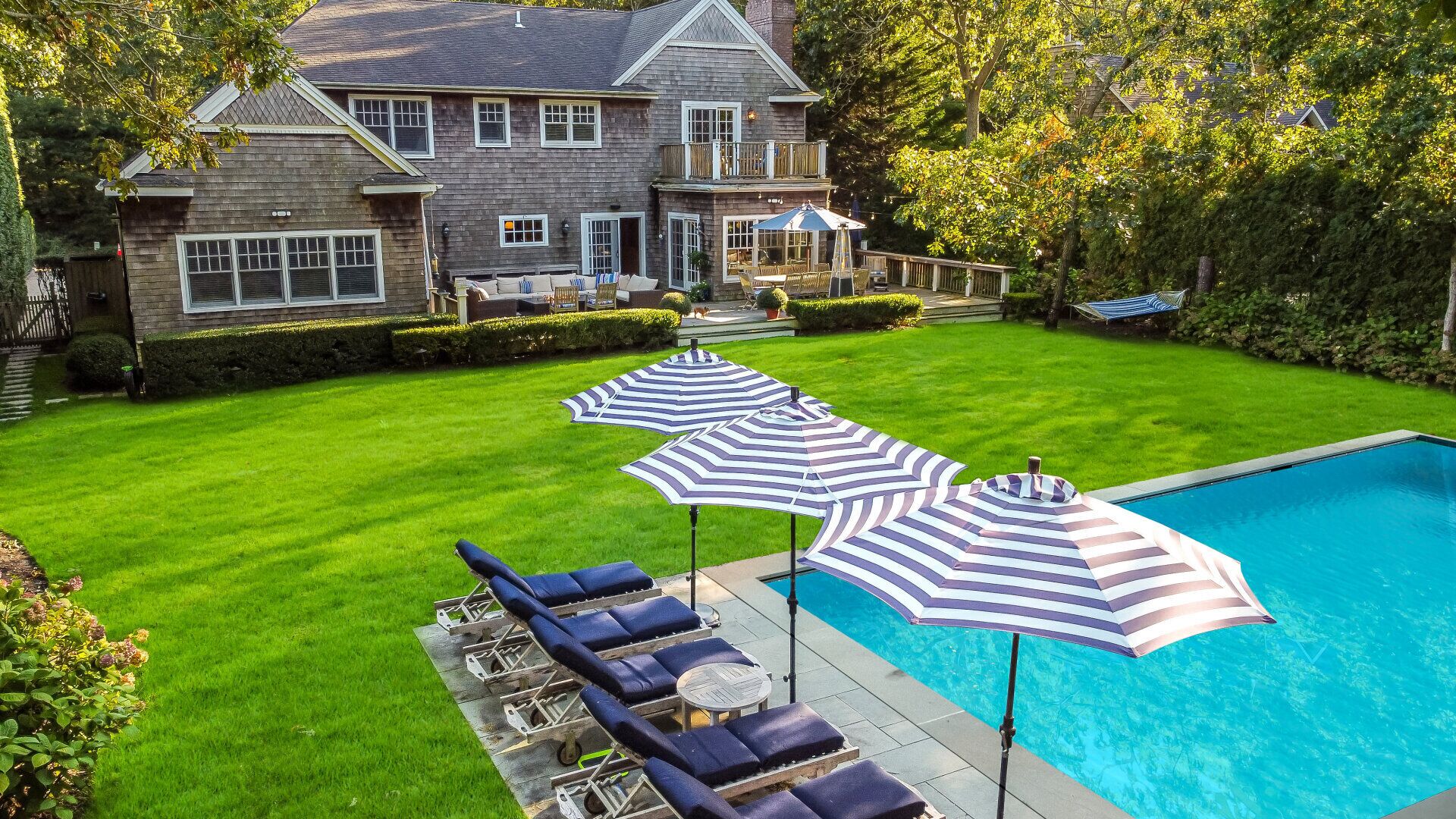 Serene Wainscott Woods Home with Total Privacy, Heated Private Pool, Walk...