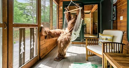 Sacandaga Riverfront ADK: Hot Tub, XC Ski, Game Room, Pets - The Honeybee Cabin