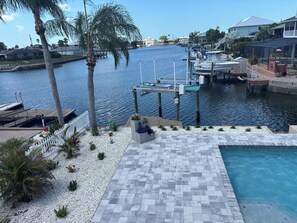 Outdoor pool - Waterfront home & beautiful heated pool (Hernando Beach)