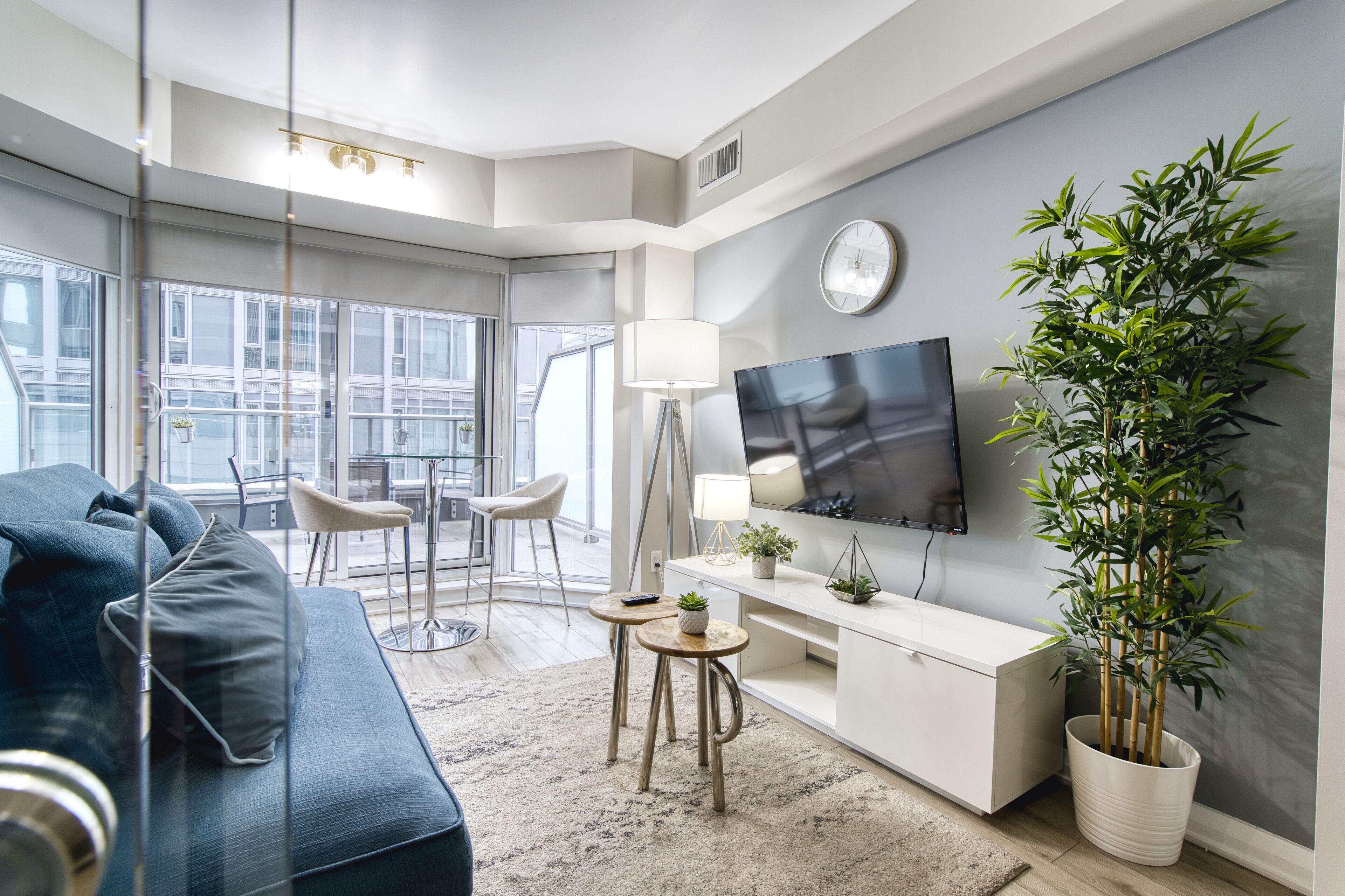 Luxury Condo | Living area | 55-inch Smart TV with digital channels, TV, fireplace