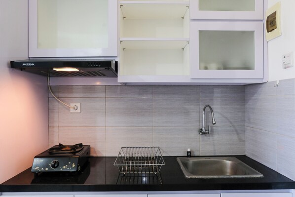 Private kitchen - Good Deal And Comfy 2Br At Grand Asia Afrika Apartment (Bandung)