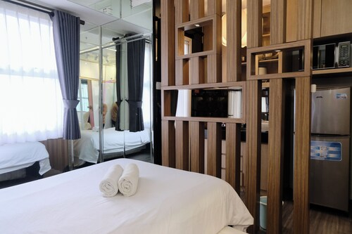 Spacious And Unique Studio With City View Apartment At Parahyangan Residence