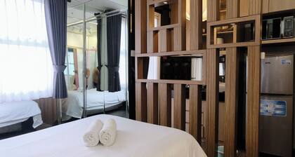 Spacious And Unique Studio With City View Apartment At Parahyangan Residence