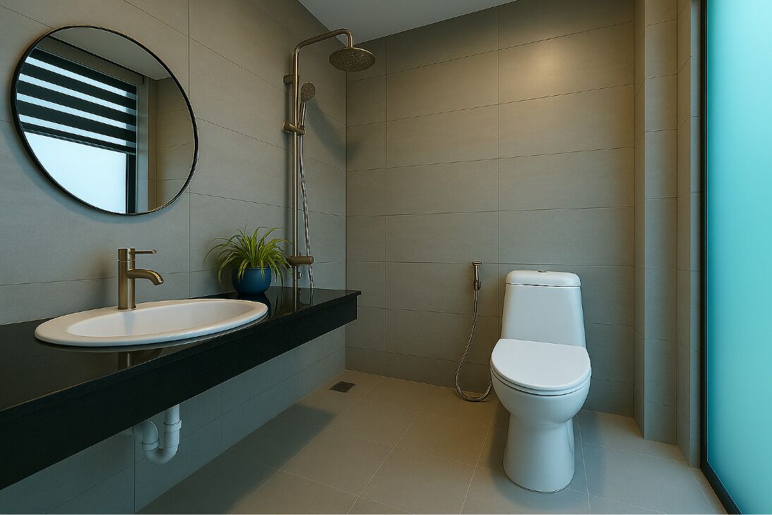 Deluxe Double Room, 1 Queen Bed, Non Smoking, Garden View | Bathroom | Hydromassage showerhead, designer toiletries, hair dryer, bathrobes