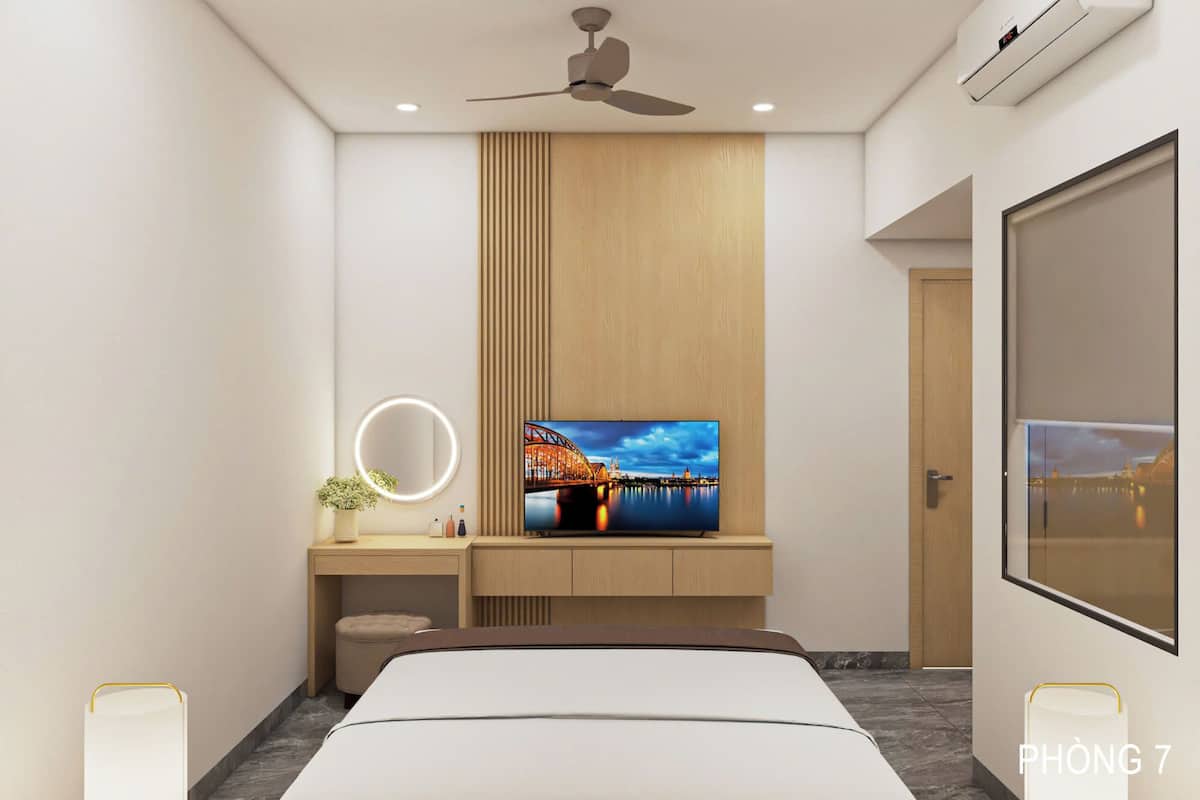 Habitación básica doble | Ropa de cama de alta calidad, edredón, camas con pillow-top y minibar