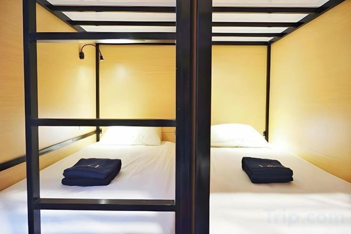 Select Comfort beds, blackout drapes, soundproofing