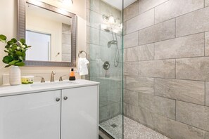 Hair dryer, towels
