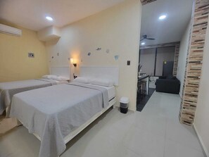 舒适复式房 | 高档床上用品、特色装修、免费 WiFi、床单