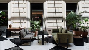 Sitteområde i lobbyen