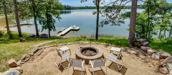 Waterfront Pequot Lakes Cabin: Fire Pit + Views!