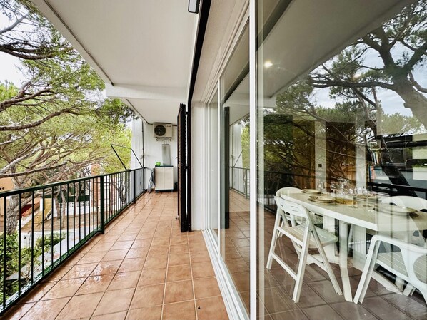 Outdoor dining - Paradis CostaBravaSi - Beach, A/C, Terrace, wifi (Platja d'Aro)