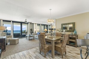 Condo, Multiple Beds, Balcony, Ocean View (Watercrest 705) | Dining - Stunning 2/2 Designer Condo w Coastal Appeal Right on the Gulf! (Panama City Beach)