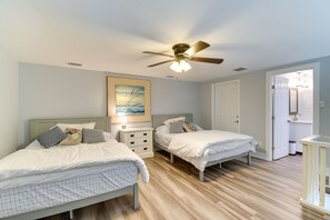 2 habitaciones, escritorio, internet y ropa de cama 