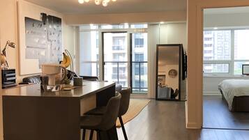 2 bedrooms, desk, iron/ironing board, free WiFi