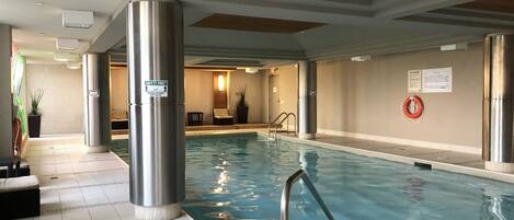 Indoor pool, a heated pool