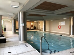 Indoor pool, a heated pool