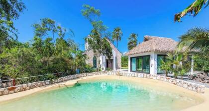 The Mastic Chapel Cottage | 2BR w/ Private Pool on 11 Acre North Side Estate