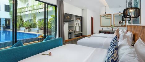 Kamar Triple | Pemandangan taman