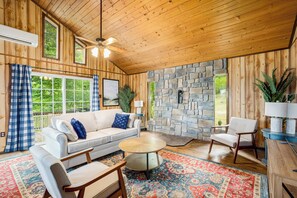 TV, books, stereo, offices - Modern w Mountain Views, Hot Tub, Deck & Fire Pit (Berkeley Springs)