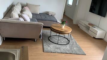 Fernseher, Kamin, Bücher