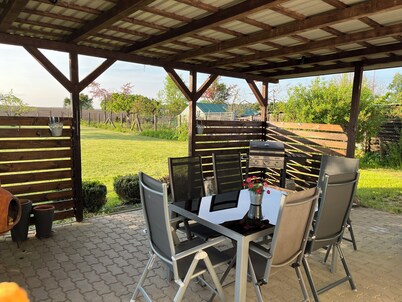 NEW renovated vacation apartment in a quiet location (large fenced property)