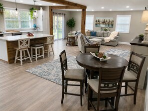 TV, offices - Rustic Chic in Charming Center Grove | Yard | 4BR (Greenwood)