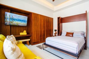 1 slaapkamer, een strijkplank/strijkijzer, wifi, beddengoed