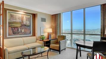 Flatscreentelevisie en een kantoor